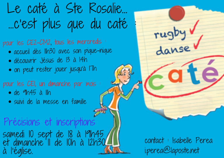 Inscriptions catéchisme